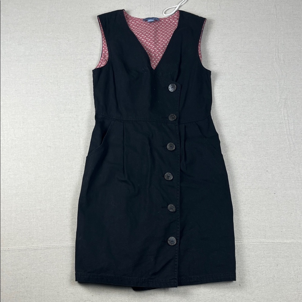 Anthropologie Lil Black sleeveless Jumper dress with pockets
Size: 4